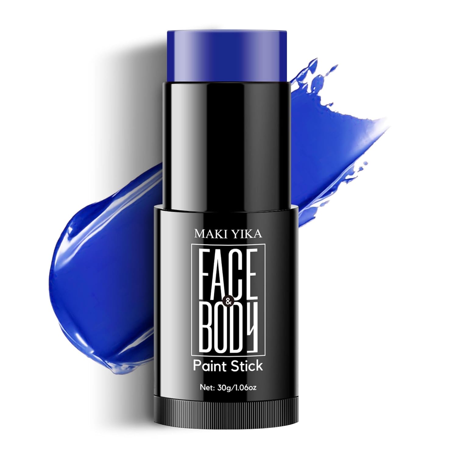 Barra de pintura azul para la cara y el cuerpo, palitos negros para deportes, maquillaje SFX no tóxico para esqueleto fantasma, disfraz de
