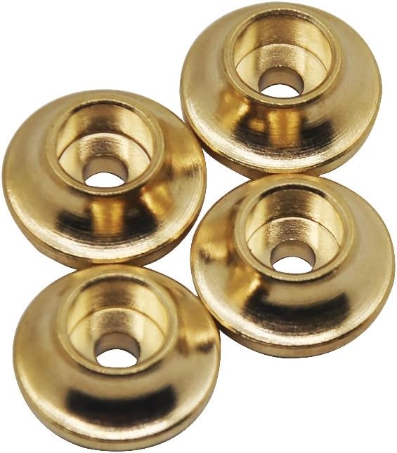 RCLions Copas de choque de retenedores de resorte de latón de 20GSet para TRX4, SCX10, SCX10II, D90 110 escala Rock Crawler Car