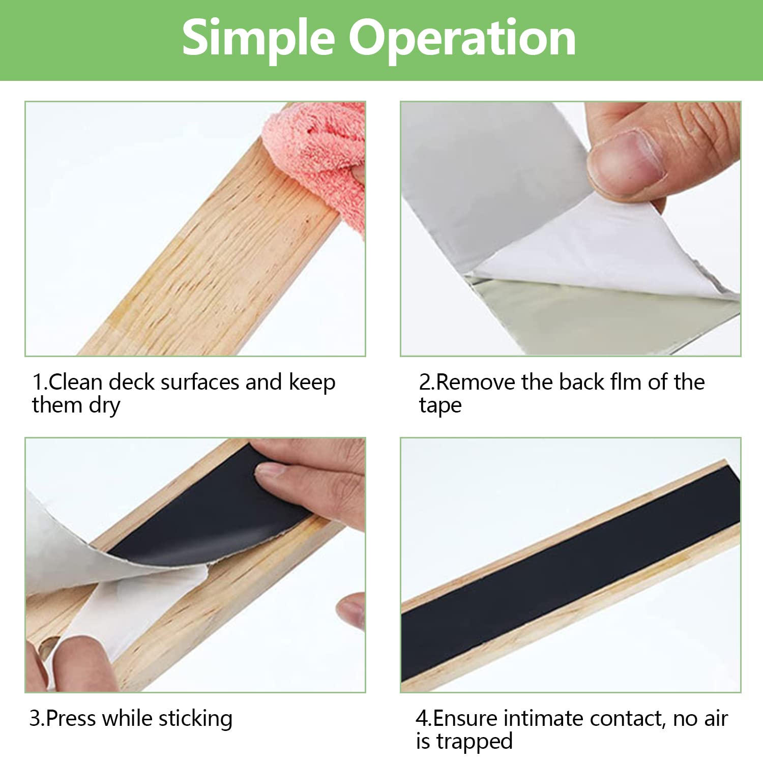 Cinta de viguetas de cubierta, 1-58 pulgadas x 50 pies, cinta de butilo impermeable y resistente a la intemperie, para vigas y vigas (6 rollos)