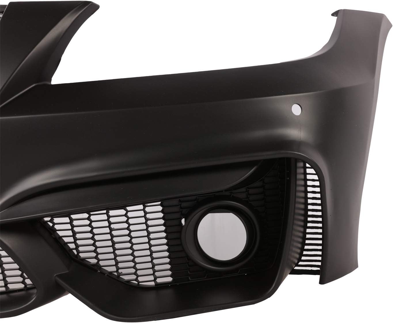 PENSUN Parachoques delantero estilo F80 M3 M4 con agujeros PDC apto para BMW E90E91 3-Series Sedan 2006-2008 (no compatible con M4 y M3)