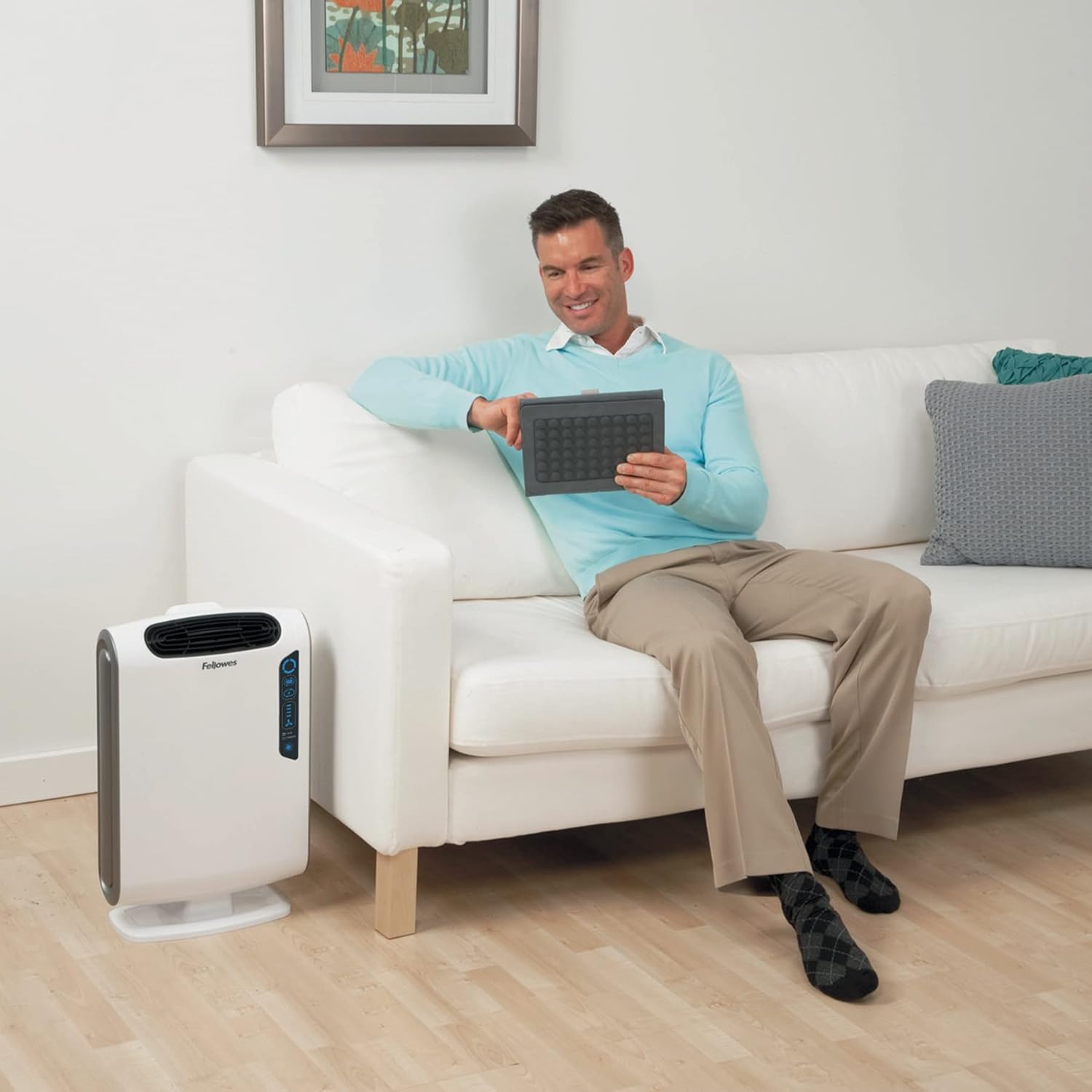 Fellowes AeraMax 200 Purificador de aire True HEPA Filtro de repuesto auténtico con tratamiento antimicrobiano AeraSafe (9287101)