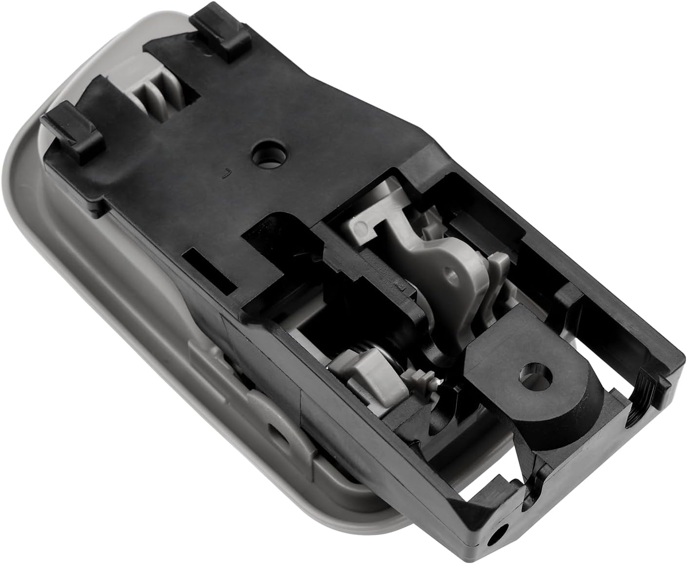 Manijas de puerta interiores con bisel (par), compatibles con Toyota Tundra 2000, 2001, 2002, 2003, 2004, 2005, 2006, gris, conductor delantero
