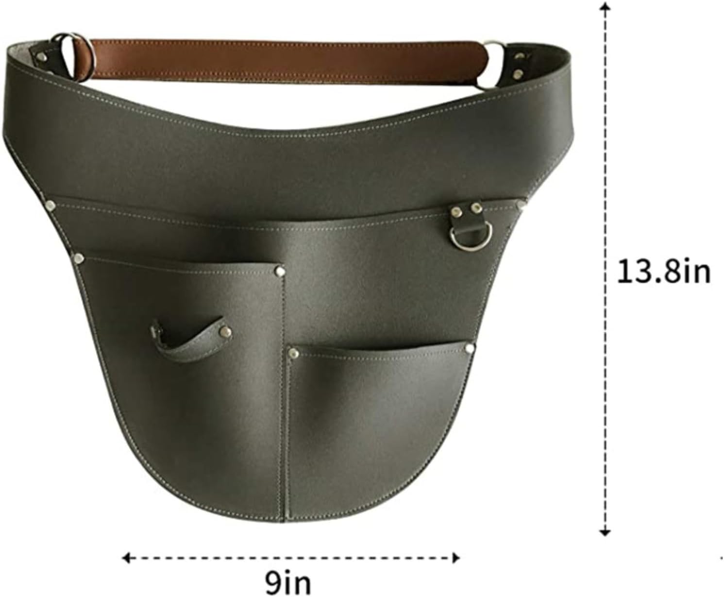 Funda para cinturón de herramientas de jardín, bolsa de herramientas ajustable con bolsillos, regalo de jardinería para jardinero, Negro –