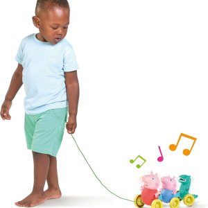 TOMY Toomies Peppa Pig Pull Along Toy – Peppa Pig Juguetes con música y ruedas – Juguetes de empuje para bebés y niños pequeños con acción de TOMY Toomies Peppa Pig Pull Along Toy – Peppa Pig Juguetes con música y ruedas – Juguetes de empuje para bebés y niños pequeños con acción de