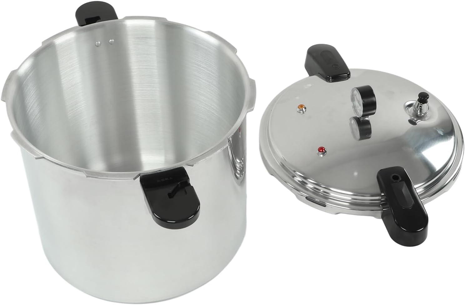 Olla a presión, olla a presión de aleación de aluminio 23L con medidor multifuncional para el hogar, restaurante, hotel, cantina