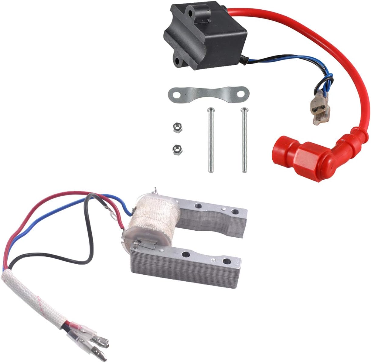 Bobina de encendido CDI de alto rendimiento + bobina Magneto para bicicleta motorizada con motor de 2 tiempos de 49 cc-80 cc