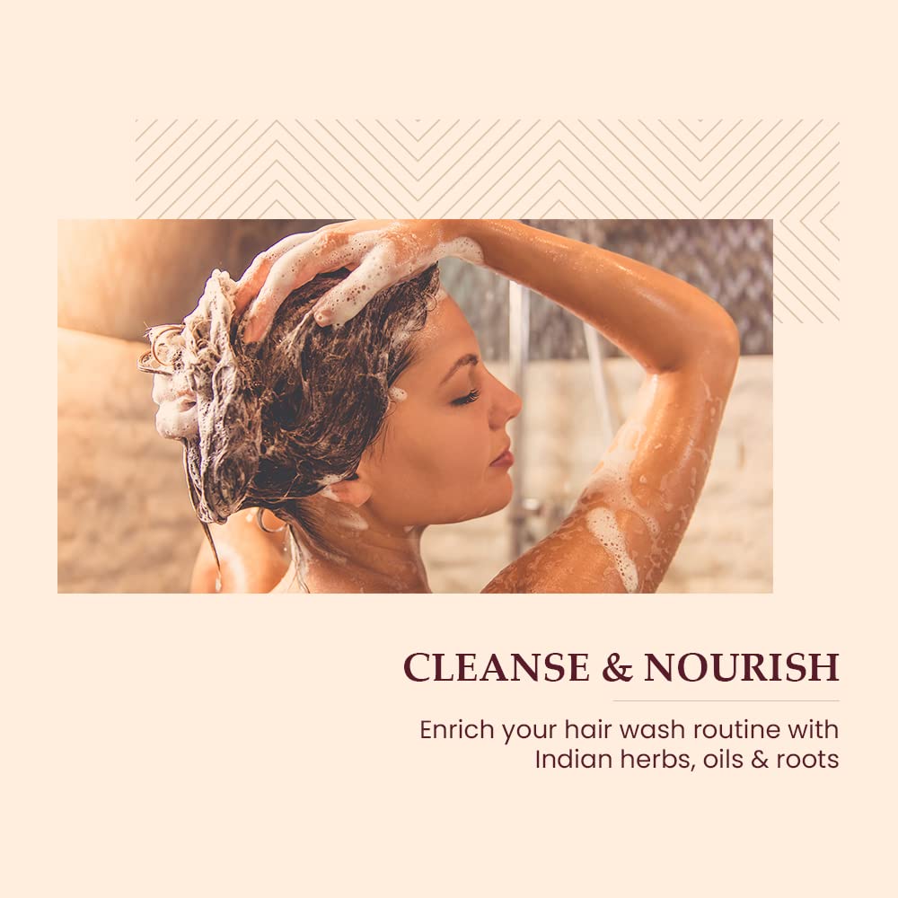 Jabapushp Natural Hair Cleanser (Shampoo), propiedades terapéuticas para controlar la caída del cabello, fortalecer las raíces para un cabello