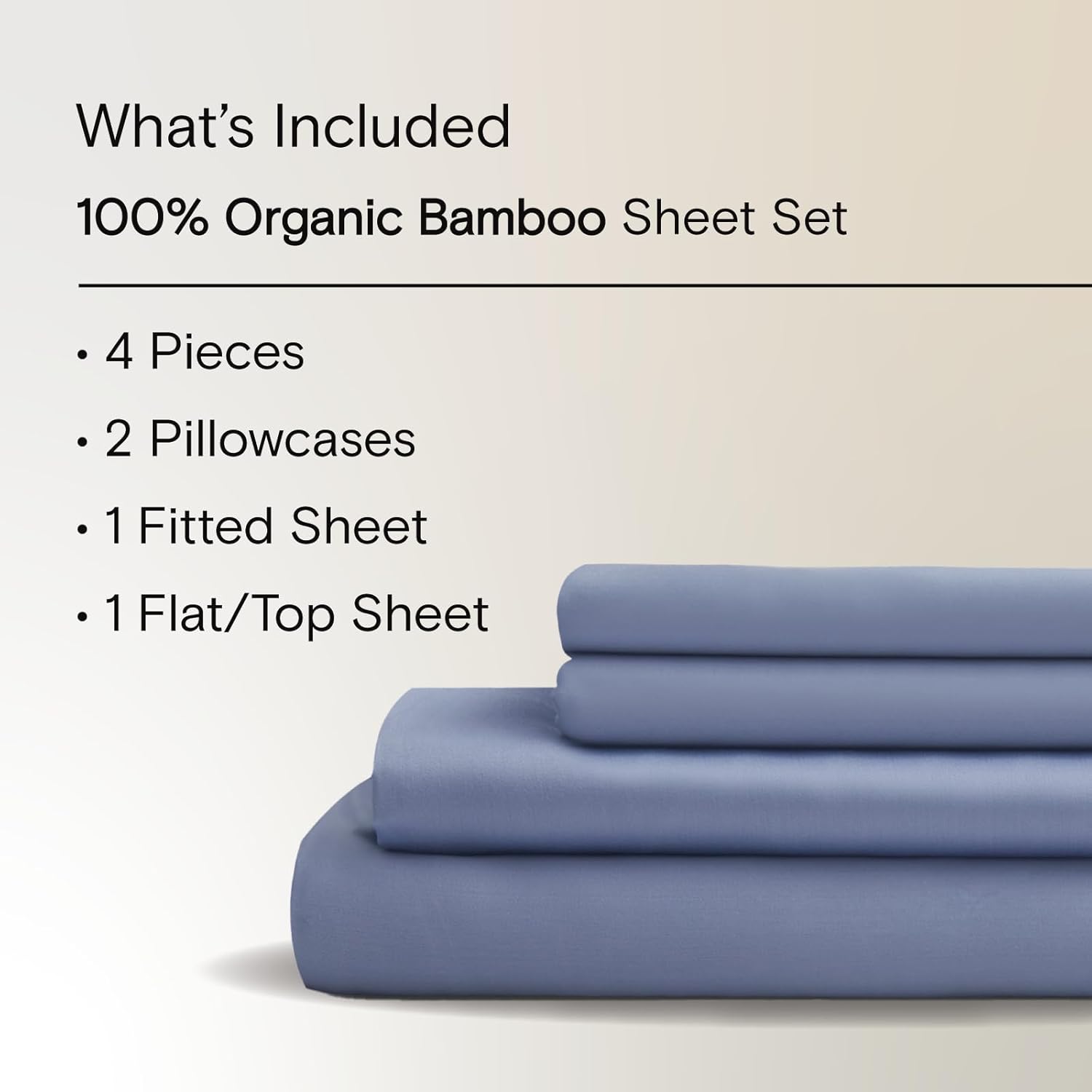 DOZ – Juego de sábanas con alto número de ozyd y bolsillos profundos, 100% viscosa derivada del bambú, 4 piezas, 2 fundas de almohada, 1 sábana