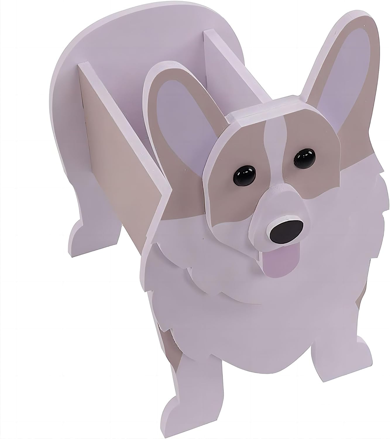 fabisup Corgi – Contenedor para plantas con forma de perro, para amantes de las mascotas, maceta de PVC lindo para perros, macetas de flores para