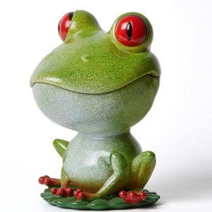 NENBOLEC Plato de caramelo para galletas de rana, decoración de estatua, escultura, arte, regalos, estatua, color verde, 8 pulgadas NENBOLEC Plato de caramelo para galletas de rana, decoración de estatua, escultura, arte, regalos, estatua, color verde, 8 pulgadas