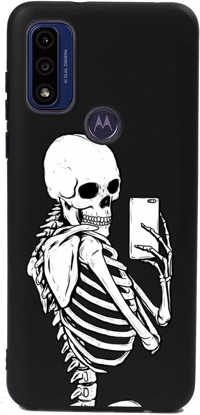 Compatible con Motorola Moto G Pure – Funda de calavera divertida con diseño de calavera para niños y hombres, funda protectora a prueba de golpes