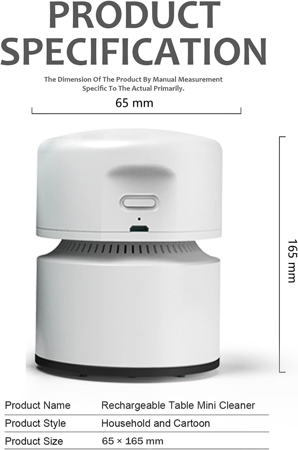 ODISTAR Aspiradora de escritorio, mini barredora de polvo de mesa, ahorro de energía con función de apagado automático, alta resistencia hasta 400