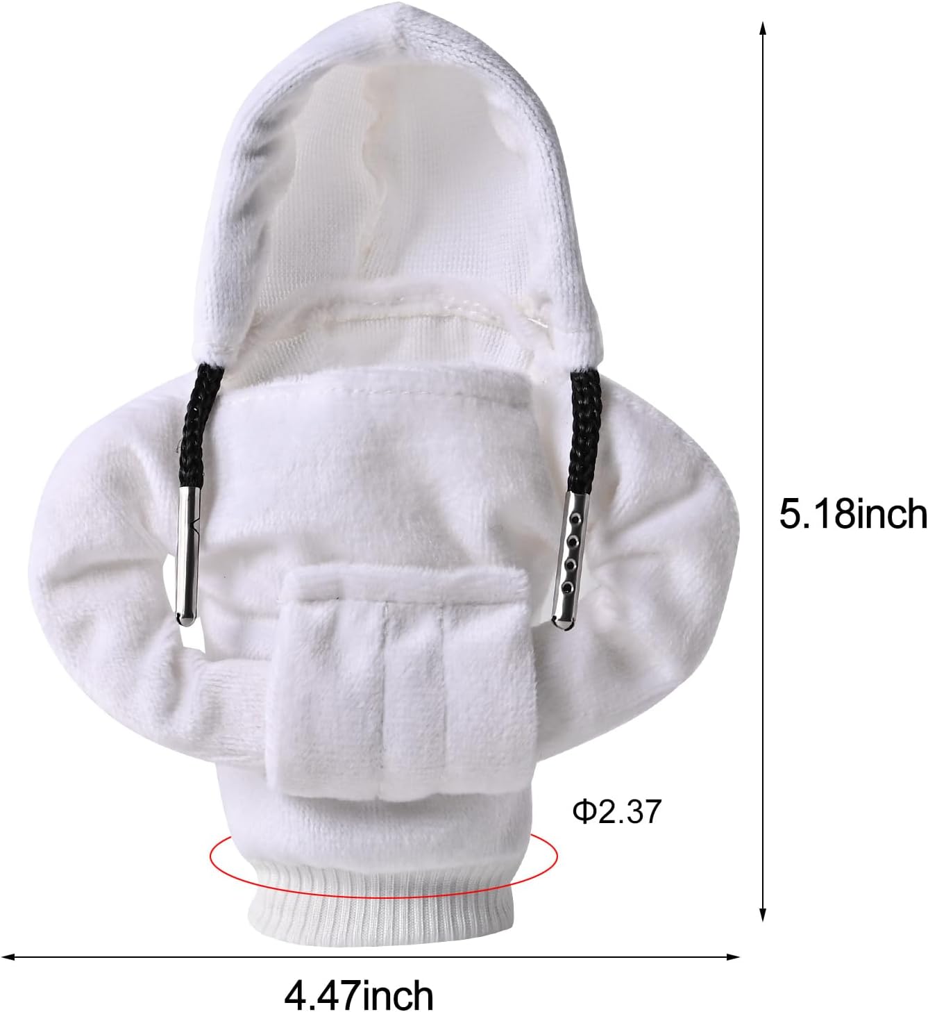 Sudadera con capucha para palanca de cambios de automóvil, accesorios interiores de automóviles, camisa con capucha de moda, divertida perilla de