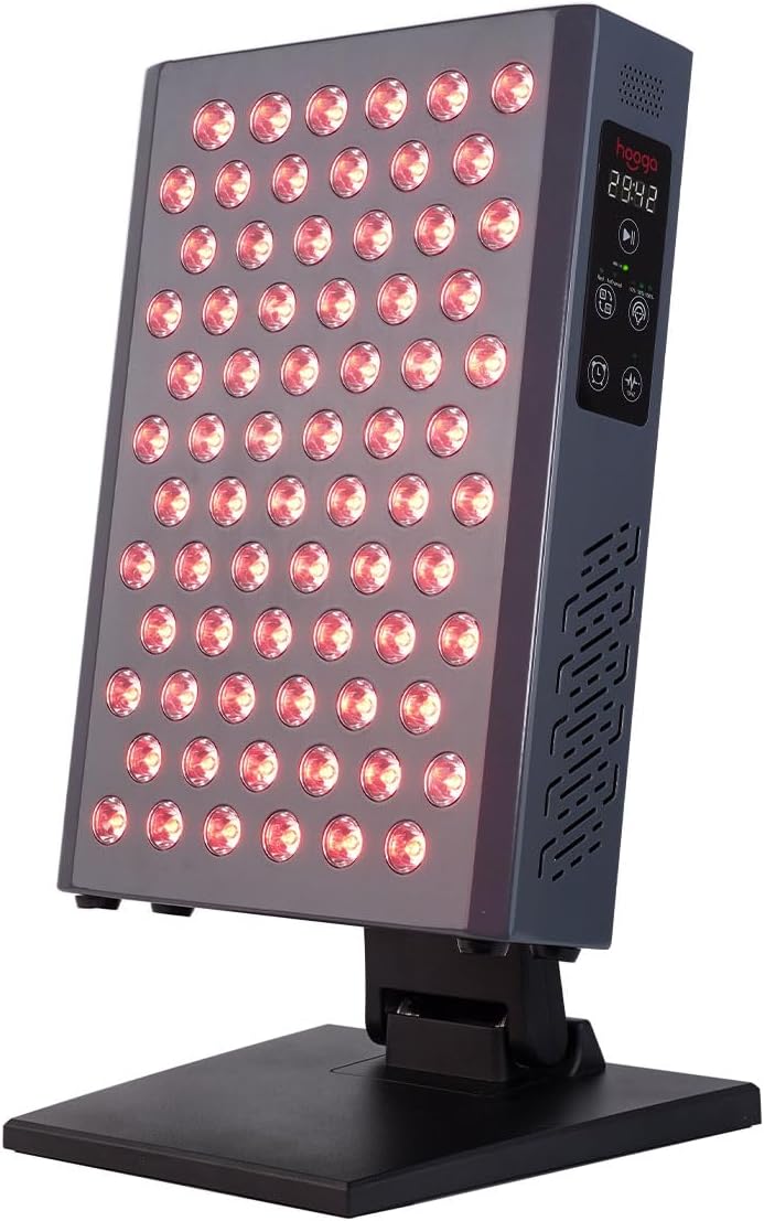 Hooga Terapia de luz roja, panel LED infrarrojo cercano rojo, 72 LED sin parpadeo de chip cuádruple, serie Ultra, dispositivo de grado clínico para
