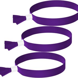 Paquete de 100 pulseras de tela para eventos, pulseras de tela de color sólido, pulseras de color sin logotipo resistentes al logotipo, adecuadas Paquete de 100 pulseras de tela para eventos, pulseras de tela de color sólido, pulseras de color sin logotipo resistentes al logotipo, adecuadas