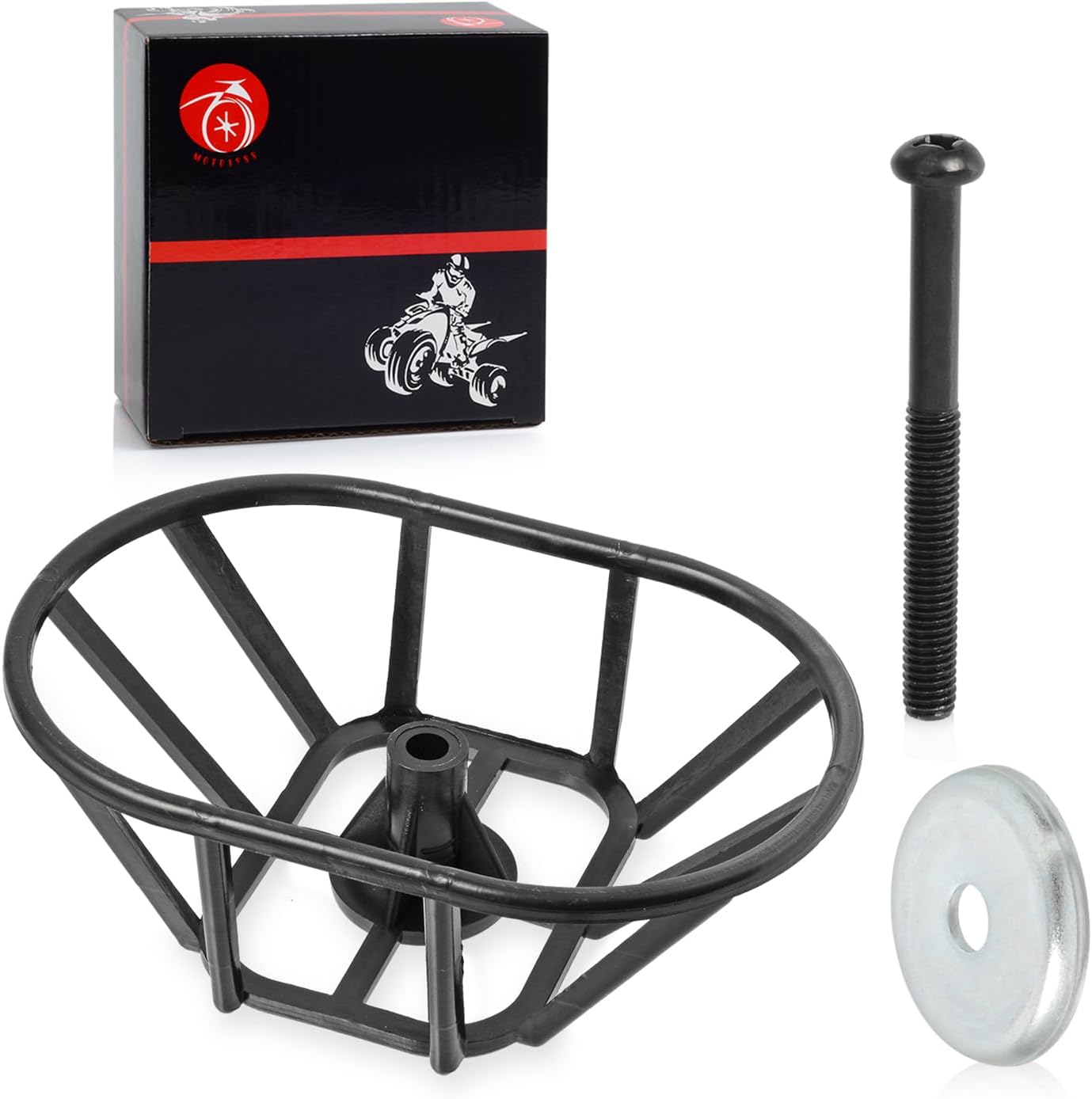 Soporte de jaula de filtro de aire cesta de admisión con kit de tornillos para Yamaha Blaster 200 Grizzly 125 Breeze 125 YFA1 Raptor 125 250