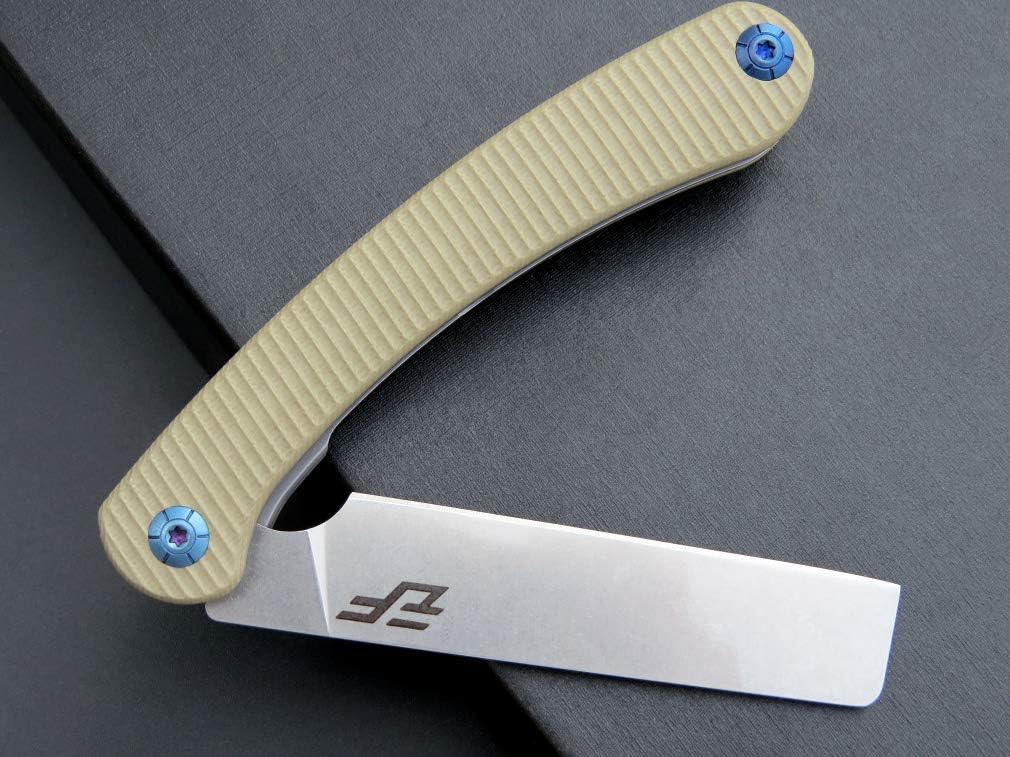 Eafengrow EF939 Cuchillo de bolsillo plegable con hoja de acero D2 G10 cuchillo plegable de bolsillo EDC para supervivencia de campamento y al aire