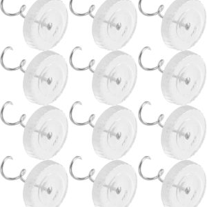 EXCEART 50 alfileres giratorios de cabeza transparente para falda de cama, pasadores giratorios para sujetar tachuelas de tapicería para fundas y EXCEART 50 alfileres giratorios de cabeza transparente para falda de cama, pasadores giratorios para sujetar tachuelas de tapicería para fundas y