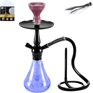 SunWamntin Juego de cachimba de cristal de alta calidad Shisha Exquisitas cachimbas 1 manguera portátilSunWamntinCachimba con todos los accesorios SunWamntin Juego de cachimba de cristal de alta calidad Shisha Exquisitas cachimbas 1 manguera portátilSunWamntinCachimba con todos los accesorios