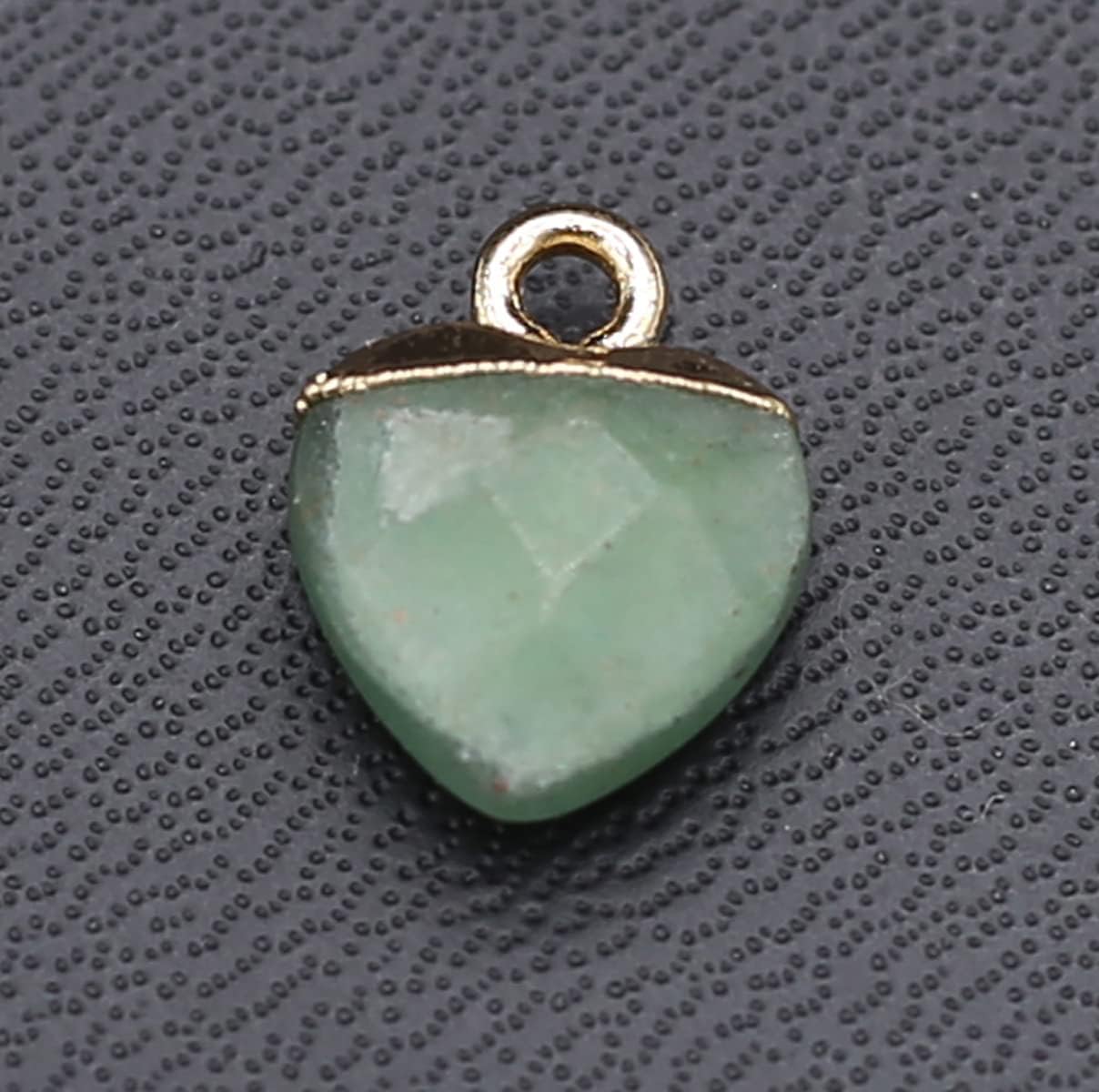 LE SKY 10 colgantes de piedra natural en forma de corazón mezclados de ágata de cristal para hacer joyas, collares, aretes, Piedra Ágata