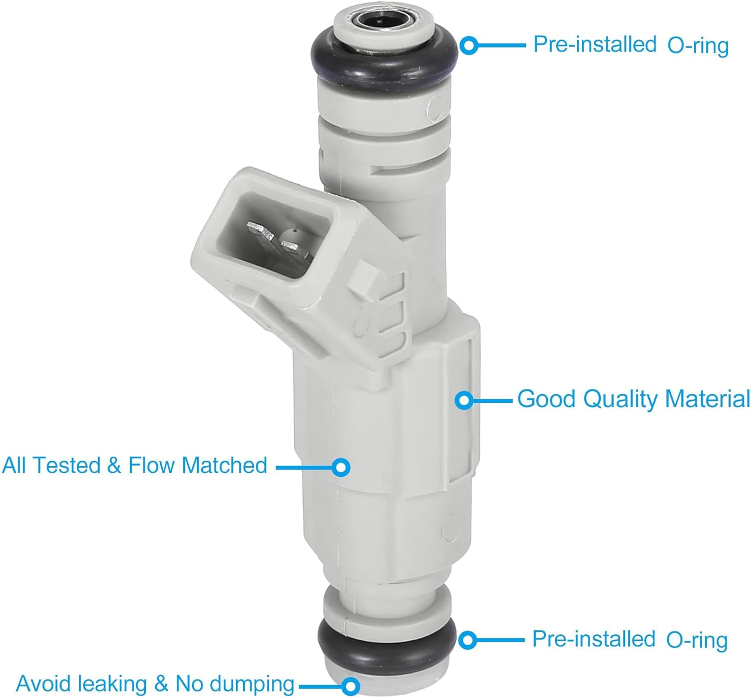 X AUTOHAUX 0280155868 Inyector de combustible para Chevrolet Corvette 5.7L para Pontiac Firebird 3.8L 5.0L 5.7L para Pontiac GTO 5.7L para Ford para