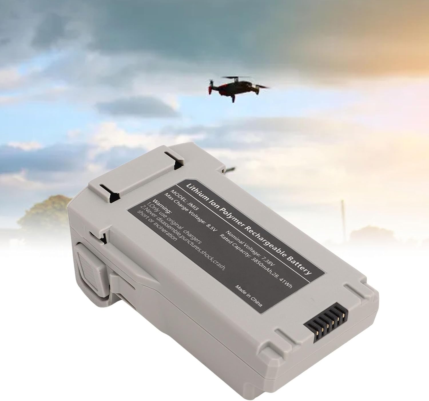 Keenso Batería inteligente para Mini 3 Pro Drone con capacidad de 3850 mAh, hasta 47 minutos de tiempo de vuelo