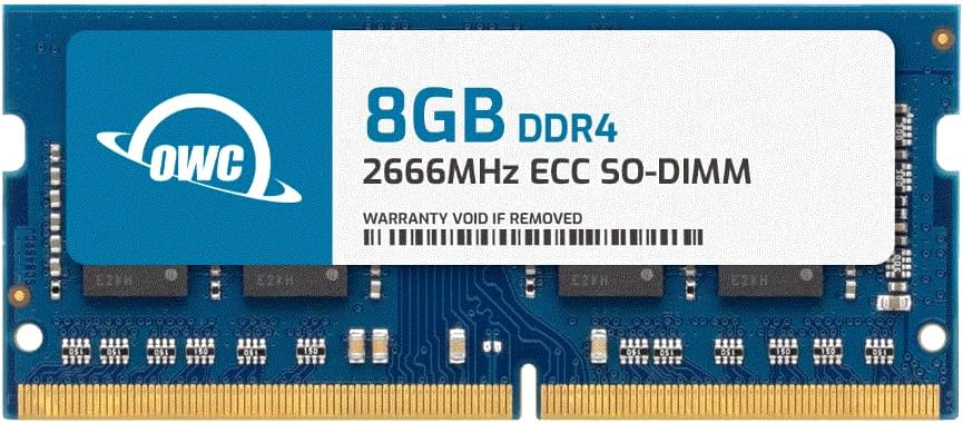 OWC 8 GB de repuesto para QNAP RAM-8GDR4ECT0-SO-2666 8GB DDR4 2666 PC4-21300 CL19 1Rx8 260-pin 1.2V ECC sin búfer SODIMM módulo RAM actualización