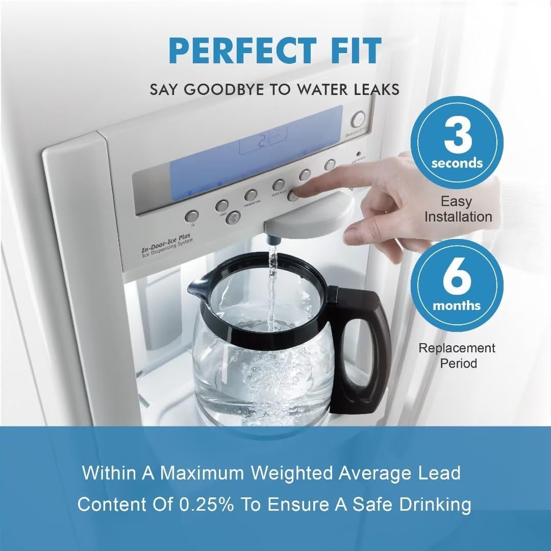 Repuesto para agua de refrigerador, paquete de 3