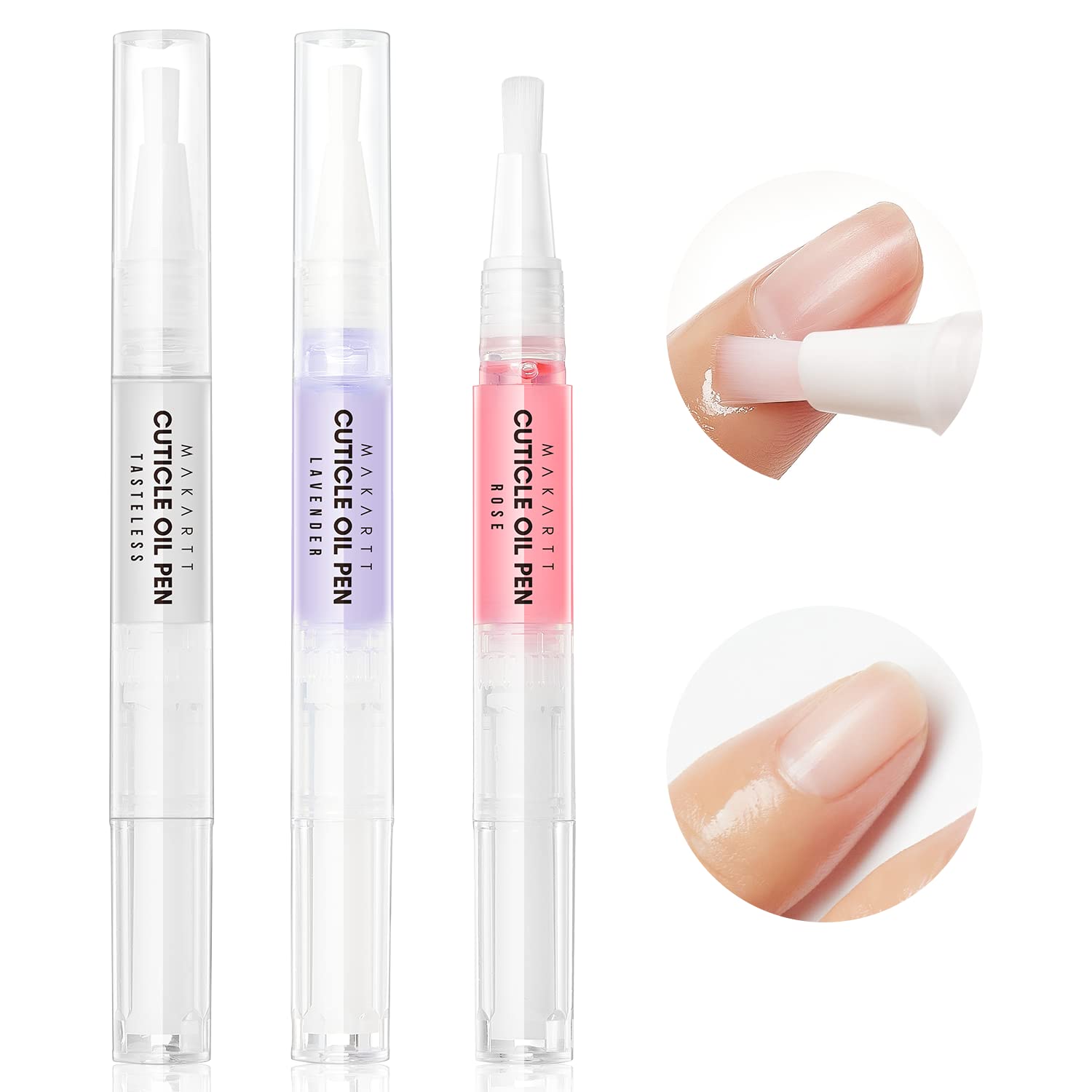 Makartt 4 en 1 Glux Gel Clear Solid Nail Extension Gel Builder Gel Constructor de Uñas Gel de 0.5 fl oz UV Nail Glue Bundle 3Pcs Cutticle Oil Pen