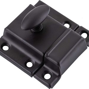 Pestillo de gabinete estampado grande de bronce aceitado – Pestillo de giro ovalado de reproducción antigua  UA-140-LOB (4) Pestillo de gabinete estampado grande de bronce aceitado – Pestillo de giro ovalado de reproducción antigua  UA-140-LOB (4)