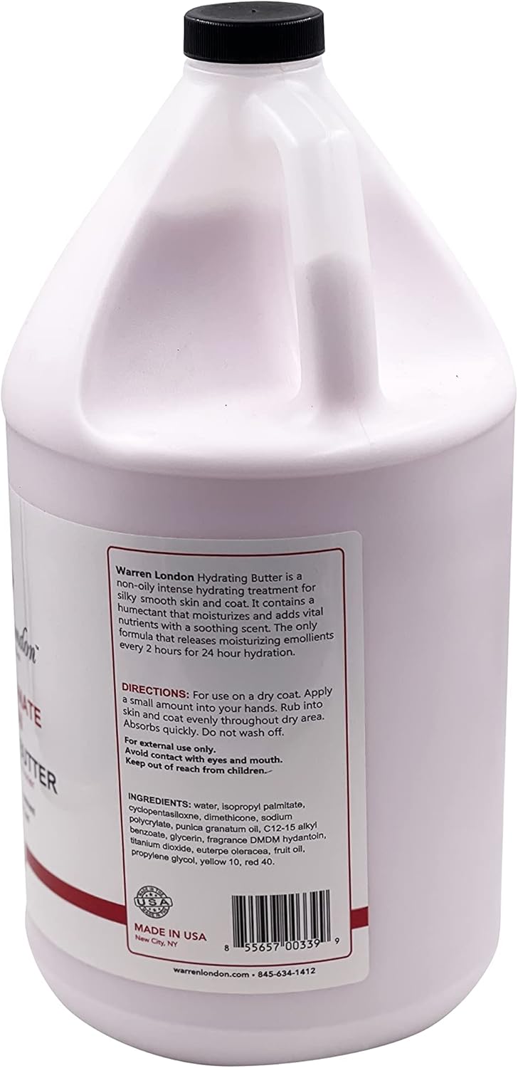 Warren London Acondicionador hidratante y humectante sin enjuague para piel y abrigo de perro  2 olores desodorizantes  8 oz y 1 galón
