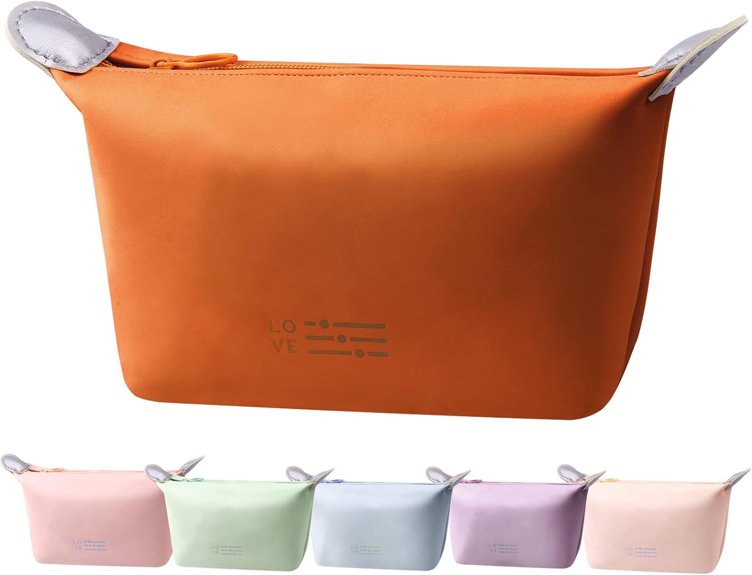 Bolsa organizadora de maquillaje de viaje, pequeña bolsa de cosméticos para bolso, bolsas de cosméticos de piel sintética para mujeres, bolsa de