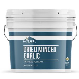 Earthborn Elements Cubo de ajo picado seco de 1 galón, grapas de cocina, condimento a granel Earthborn Elements Cubo de ajo picado seco de 1 galón, grapas de cocina, condimento a granel