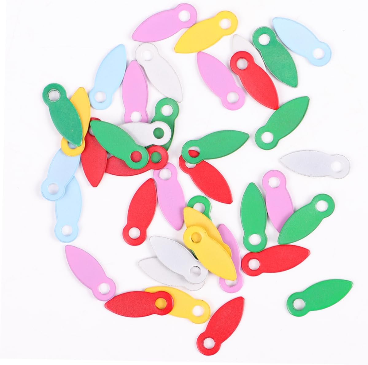 EXCEART 2 cajas de croissant de color clavo de papel tachuelas de papel para manualidades para niños, manualidades de latón