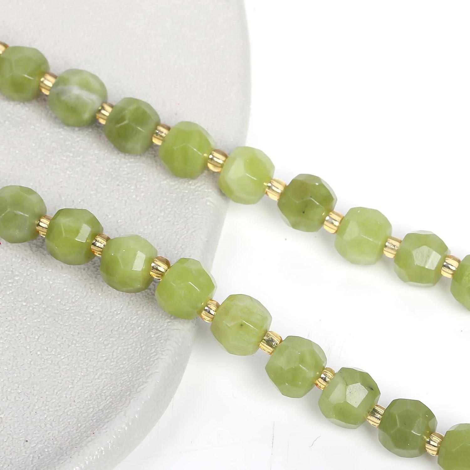 45 cuentas de piedras preciosas naturales para pulseras, collares, aretes, fabricación de cuentas de piedra curativa de 0.315 pulgadas facetadas de