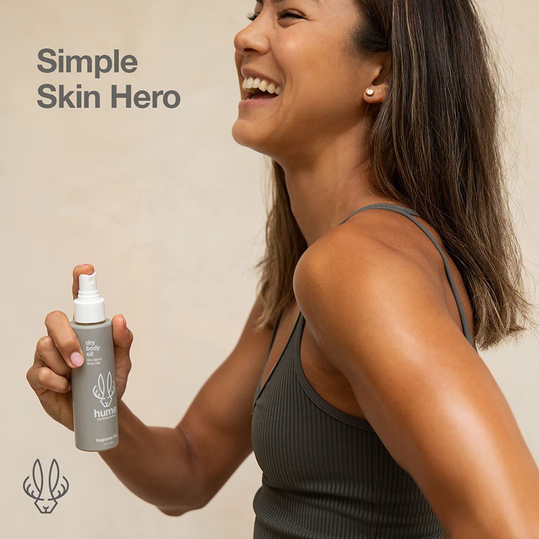HUME SUPERNATURAL Spray de aceite corporal seco, aceite hidratante para piel seca, aceites corporales después de la ducha para mujeres y hombres,