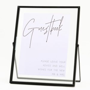 Calculs Marcos de fotos flotantes clásicos negros con texto en inglés, alternativo, para libro de visitas, soporte de cristal de metal, soporte de Calculs Marcos de fotos flotantes clásicos negros con texto en inglés, alternativo, para libro de visitas, soporte de cristal de metal, soporte de