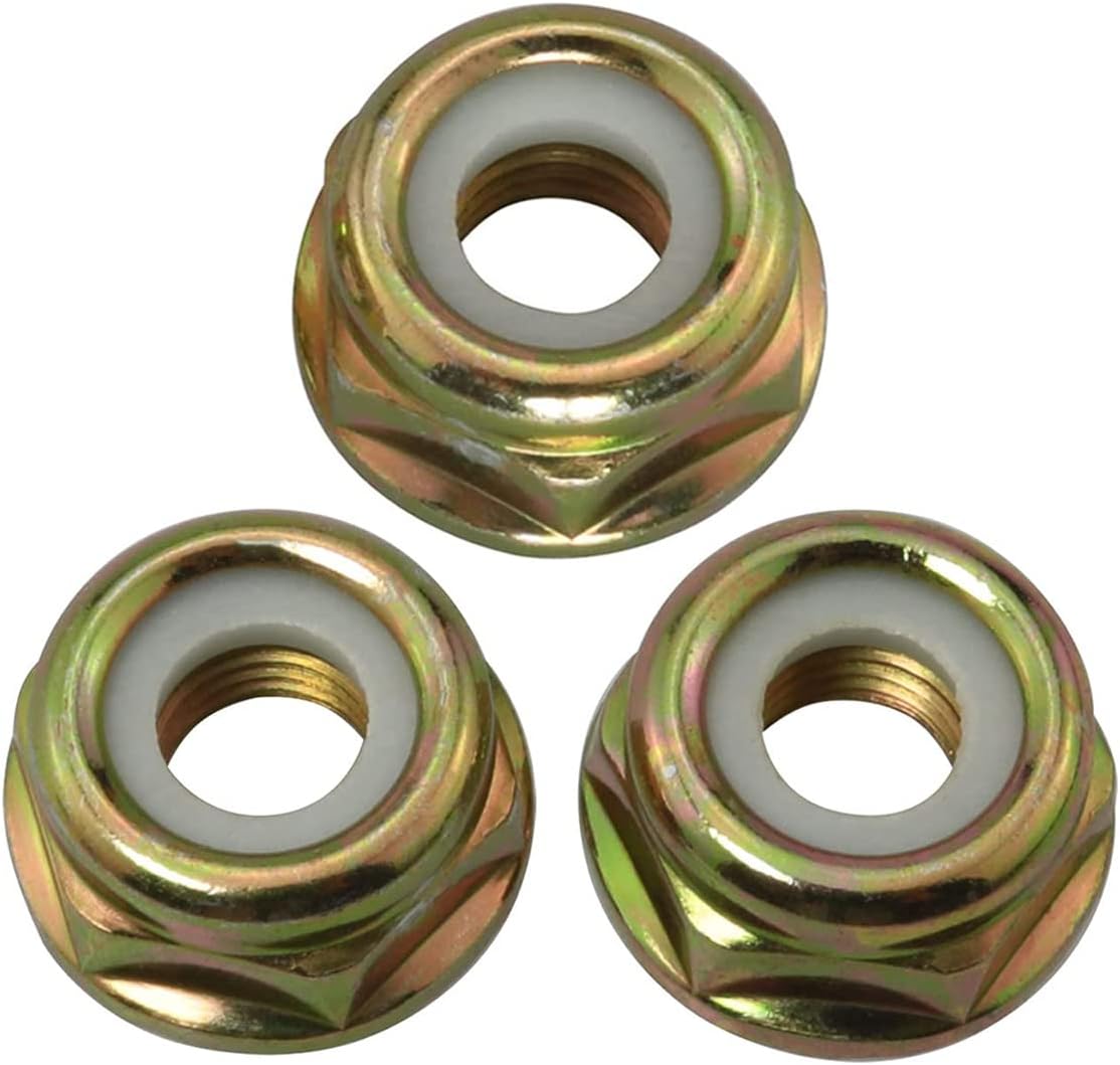 3 piezas M10x1.25 de mano izquierda collar de rosca tuerca reemplazo para cuerda Pivotrim universal cortador cepillo cortador cabeza engranaje