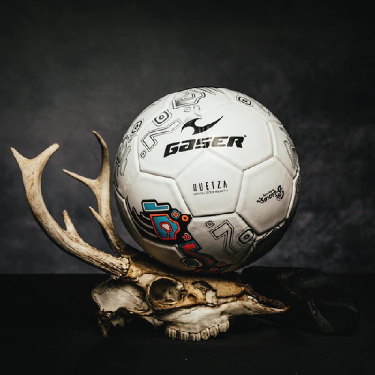 Gaser Balón de fútbol laminado Medidas oficiales No.5 Quetza (azul)