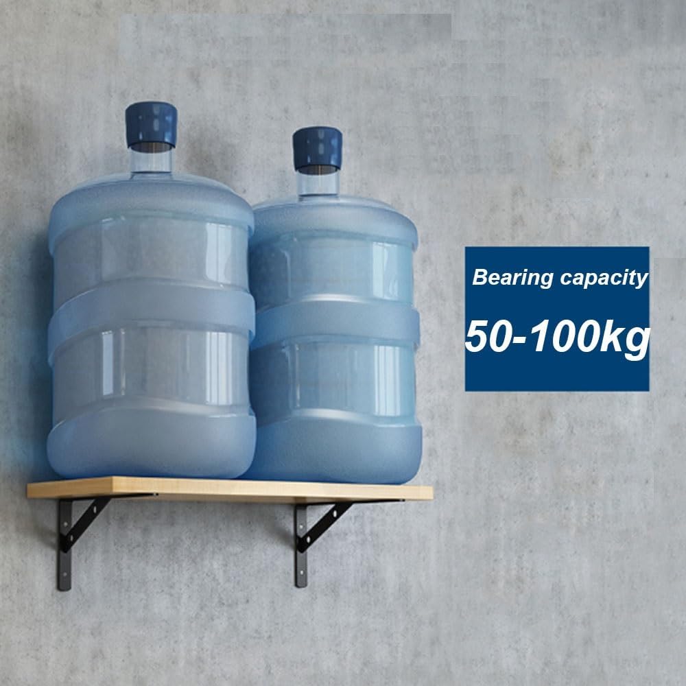 19.7 in 15.7 in 11.8 in 7.9 in 5.9 in Escuadras para Estanterias Fuertes, Soporte Estante Montado Pared para Estanteria Pequeñas, Stands de