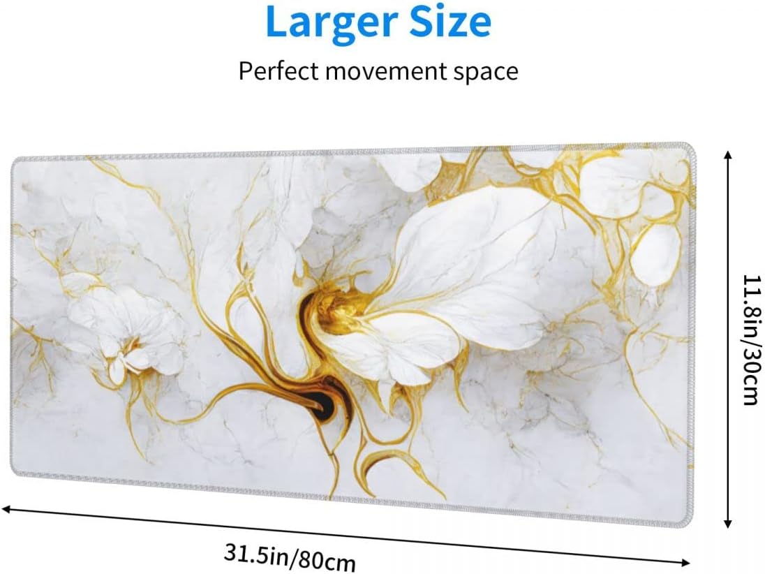 CANFLASHION Alfombrilla de escritorio para escritorio de oficina, 31.5 x 11.8 pulgadas, alfombrilla grande para mouse para juegos, alfombrilla de