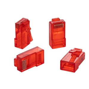 SATMAXIMUM RJ-45 Cat6 UTP Conector LAN Pass Through RJ45 Ends Ethernet Plug Network 50-Pack (Rojo) SATMAXIMUM RJ-45 Cat6 UTP Conector LAN Pass Through RJ45 Ends Ethernet Plug Network 50-Pack (Rojo)