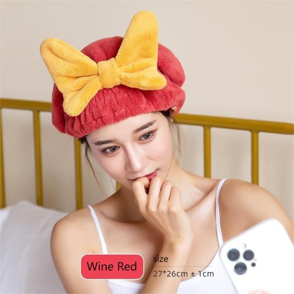 LXINYE Toalla de pelo súper absorbente para cabello mojado, toalla de microfibra con lazo, gorro de toalla de microfibra para secado de cabello
