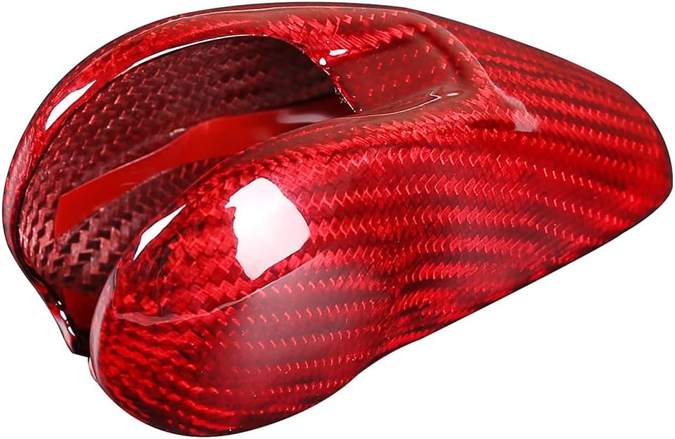 Coche de fibra de carbono real cambio cabeza perilla decoración cubierta cubierta protector apto para Porsche Boxster Cayman Macan Panamera 911 718