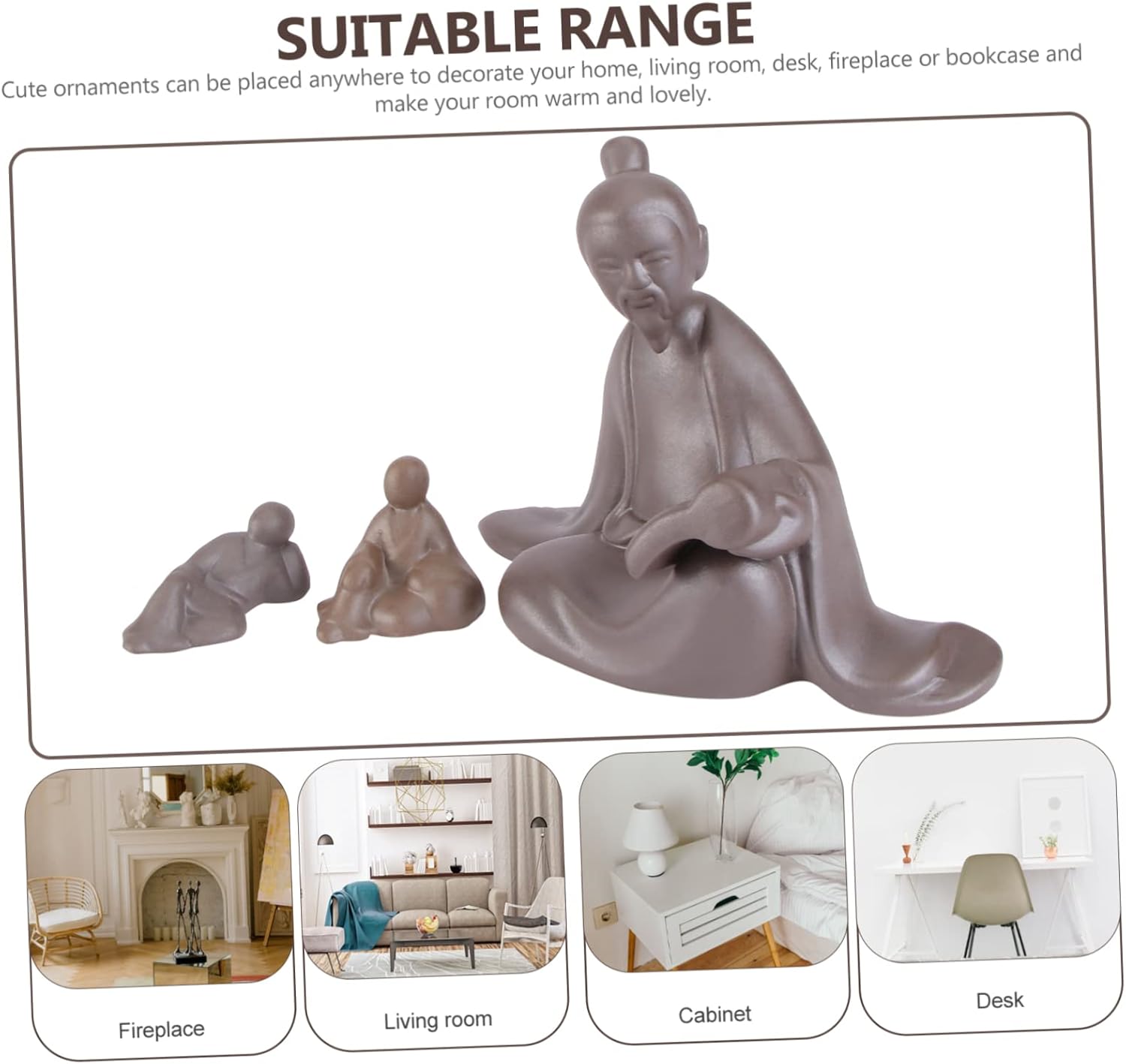 jojofuny 9 Pcs Ornaments Desktop Accessories Fishing Accessories Home Decor Decoraciones para Salas De Casa Cake Toppers Figurines Chinese Feng Shui