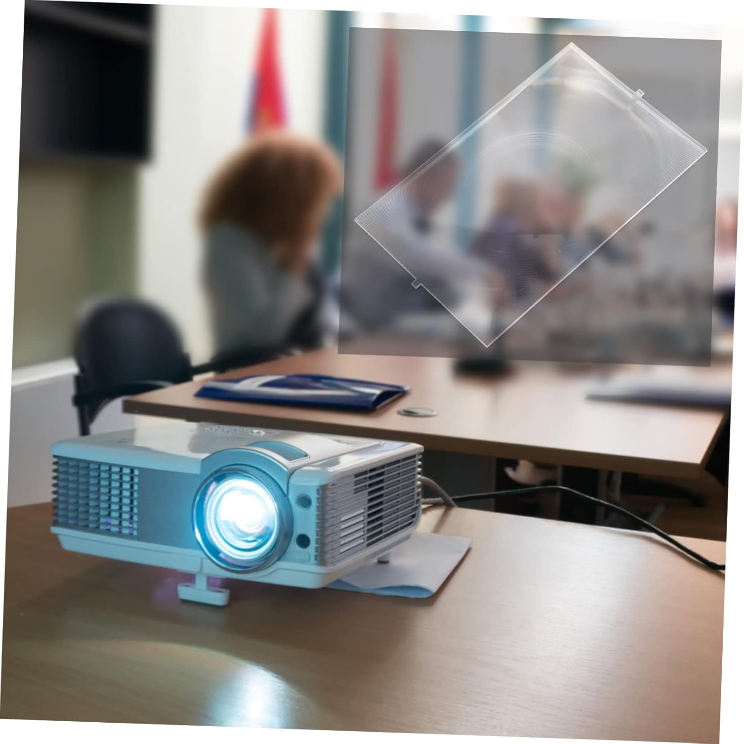 2 unids Fresnel lente Fresnel lente para proyector Lupa Proyector Herramienta Fresnel Lente Pantalla Lupa Pantalla Proyector Monitor para PC Útil