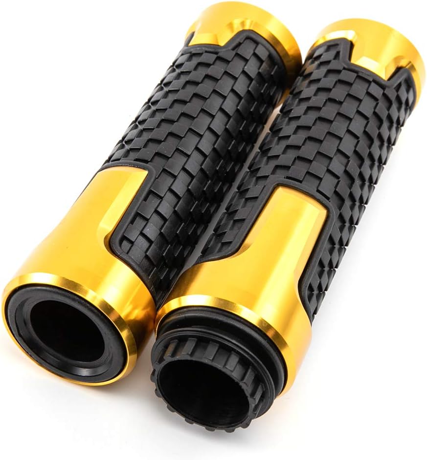 Empuñaduras de mano de 78 pulgadas 0.866 in antideslizantes universales de aluminio y gel de goma para manillar para moto