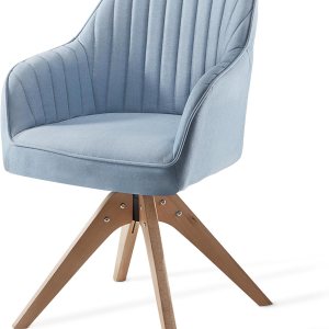 Haddockway Silla decorativa, silla giratoria, sillón tapizado con patas de madera, silla de ocio para leer, beber, silla auxiliar para vestidor, Haddockway Silla decorativa, silla giratoria, sillón tapizado con patas de madera, silla de ocio para leer, beber, silla auxiliar para vestidor,