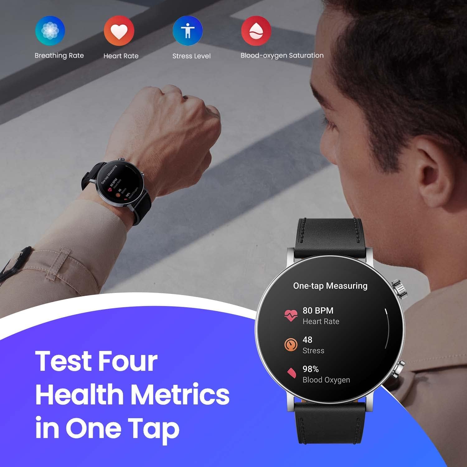 Amazfit GTR 3 Pro – Reloj inteligente renovado certificado de edición limitada con Alexa integrado, llamada Bluetooth, GPS, con 150 modos