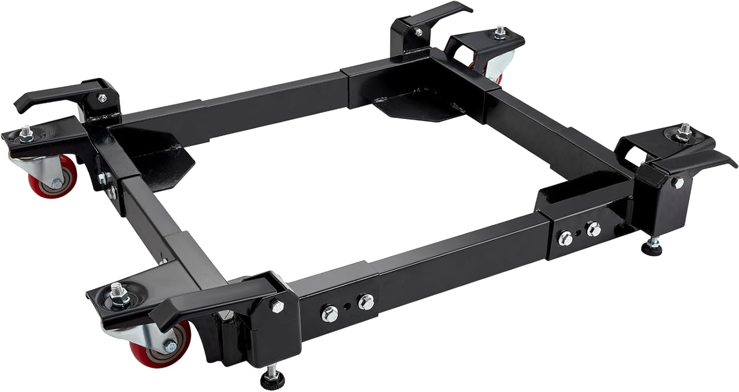 VEVOR Base móvil, capacidad de 1500 libras, ajustable de 20.7 x 23.7 pulgadas a 28 x 33.5 pulgadas, soporte de base móvil universal resistente con 4